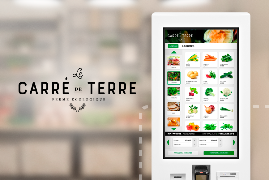 Carré de Terre - Self-serve kiosk