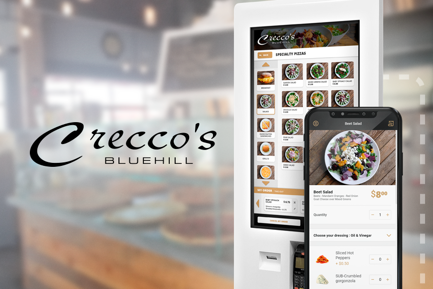Crecco's : Self-serve kiosk & Online ordering