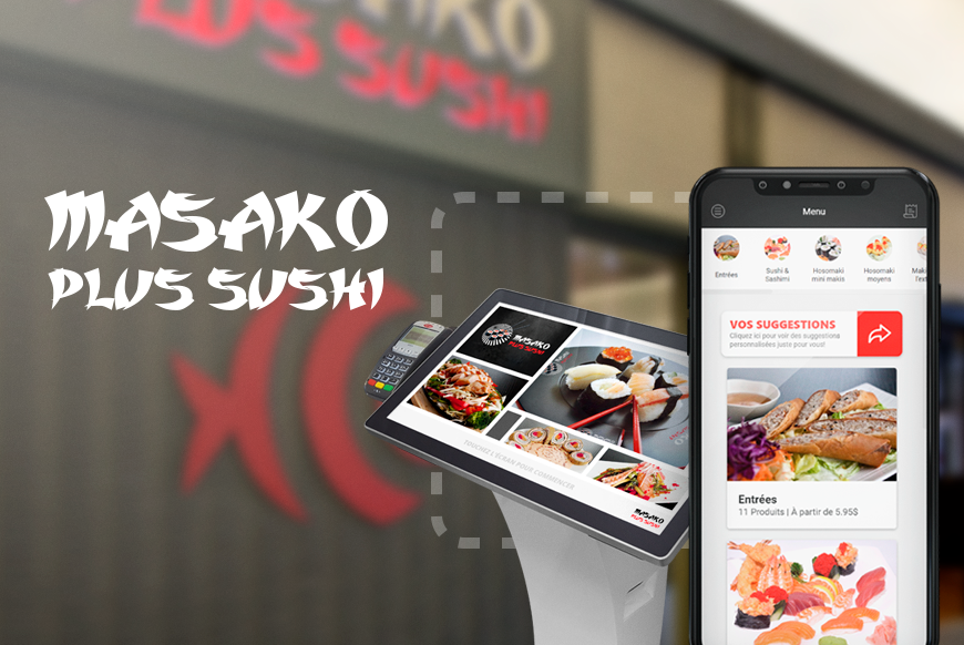 Masako Plus Sushi - Self-serve kiosk and Online ordering