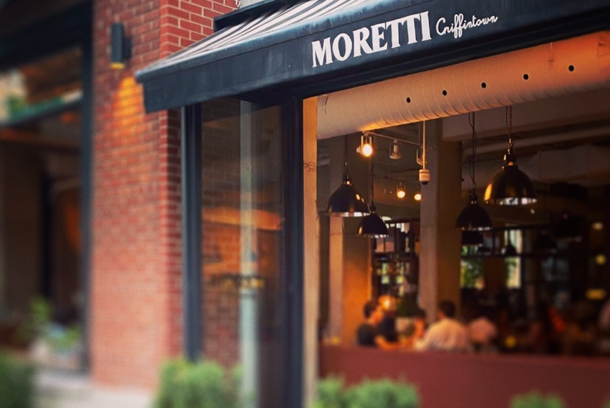 Online ordering at Moretti Pizzeria